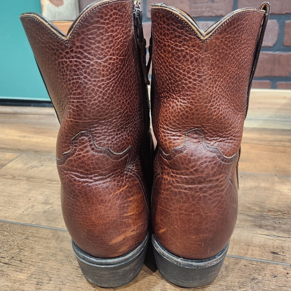 Lucchese Bison Zip Cowboy Boots 10.5E - Picture 4 of 7